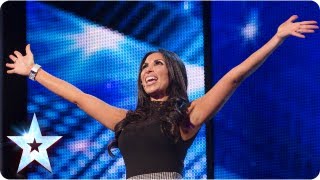 Francine Lewis with her many impressions  Week 2 Auditions  Britains Got Talent 2013 [upl. by Carissa]