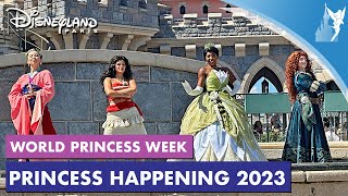 👑 Disneyland Paris 2023 World Princess Week  Princess Happening on Castle Stage [upl. by Lleraj692]