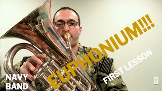 1st Lesson Euphonium [upl. by Ecinahs]