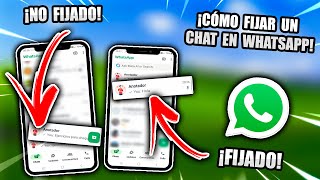 Cómo FIJAR un CHAT en WHATSAPP en ANDROID FÁCIL [upl. by Mahau]