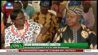 Ogun Govt Presents C Of O To 1000 Benficiaries [upl. by Lucic290]