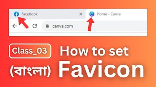 Class03 How to use link tag  How to set favicon icon  Favicon in html  বাংলা [upl. by Ahsema]