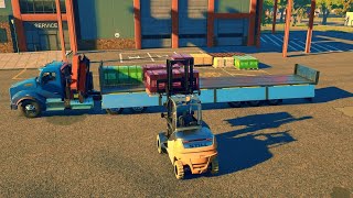 Ferris Wheel Construction 2 Material Delivery Timelapse Construction Simulator 2022 USA [upl. by Seumas]