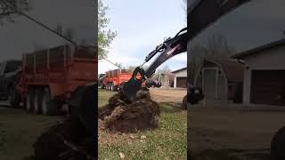 Skid steer backhoe is a must have attachment skidsteerattachments [upl. by Rafaela360]