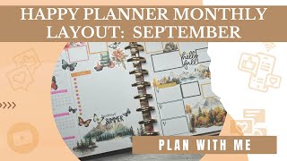 Plan With Me Seasonal Transitional Spread in my Happy Planner Monthly Layout [upl. by Aninahs38]