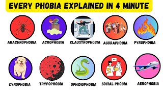 Every Annoying PHOBIAS Explained in 4 minute [upl. by Olegnaleahcim]