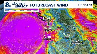 LIVE Bomb cyclone off Oregon coast brings heavy winds [upl. by Orly]