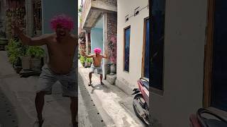 FROG ATTACK TODDLER  malah di kejar bunglon😱 shorts viral funny lucu prank trending [upl. by Tillford]