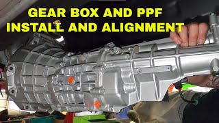 TRANSMISSION INSTALL AND PPF ALIGNMENT  MX5 TURBO BUILD pt 36 [upl. by Lebazi553]