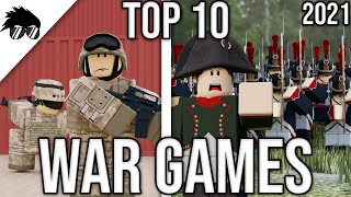 Top 10 Best War Games on Roblox  2021 [upl. by Hgielrac]