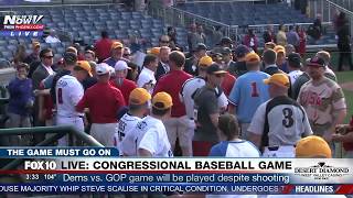 PRESHOW COVERAGE Congressional Baseball Game  Democrats vs Republicans [upl. by Notaes]