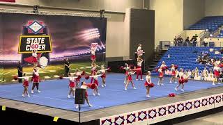 Russellville High School  Arkansas State Cheer Competition 2023 56A Coed [upl. by Amal909]