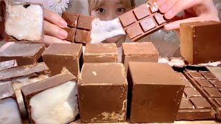 ASMR Homemade Chocolate Marshmallow【Mukbang Eating Sounds】【English subtitles】 [upl. by Bush]