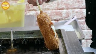 신림 │ 치즈 핫도그 │ Mozzarella Corn Dog │ 한국 길거리 음식 │ Korean Street Food [upl. by Jahdol]