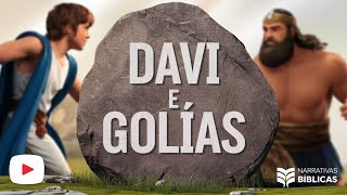 DAVI E GOLIAS O GIGANTE  Histórias bíblicas para crianças [upl. by Ithsav]