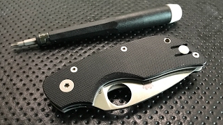 How to disassemble and maintain the Spyderco Cat Pocketknife [upl. by Odlabu]