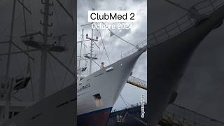 Club Med 2 bateau croisière en carénage à Cadix Octobre 2024 clubmed2 allinclusive [upl. by Som992]