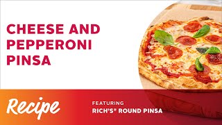 Rich Products Cheese and Pepperoni Round Pinsa Recipe Video [upl. by Akerdal]