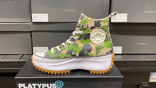 Converse Run Star Hike Hi “Archive Print Camo” Candied GingerPiquant GreenWhite  SKU 170913C [upl. by Athena662]