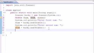 Java Programming Tutorial  7  Building a Basic Calculator [upl. by Kado]