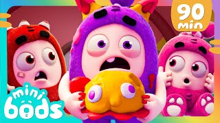 Snack Mayhem  Minibods  Mini Oddbods  Baby Oddbods  Funny Cartoons For Kids [upl. by Atrahc]