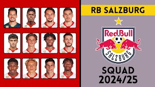 FC Red Bull Salzburg Squad For Season 202425  RB Salzburg  Roster Insight [upl. by Rossen143]