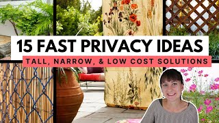 Creative Ways to Add Privacy 🪴 Landscape design strategies for instantly private backyards [upl. by Mashe]