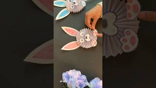 Easy Way To Make Paper Bunny  Kids Craft  Paper Craft viral shorts papercraft [upl. by Whalen]