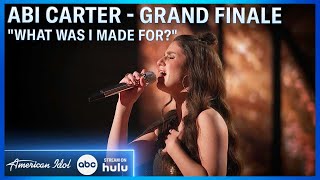 Abi Carter Reprises Her Audition Song quotWhat Was I Made Forquot At Grand Finale  American Idol 2024 [upl. by Llennahc]