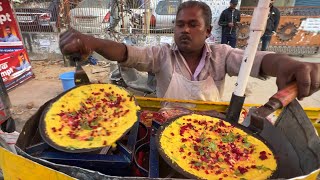 Famous Action Chilla Wala of Patna at Boring Road  Patna Street Food [upl. by Senior]