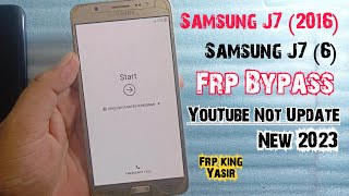 Samsung J7 2016 Frp Bypass  Samsung J7 frp bypass You tube Not update  Samsung J7 6 frp bypass [upl. by Alial496]