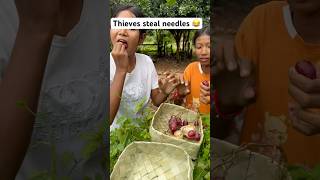 Thieves steal needles 🤣 edit funny wildrice food [upl. by Strickland]