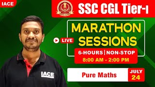 SSC CGL Marathon Sessions Live  Pure Maths  Most Expected Questions  IACE [upl. by Annis]