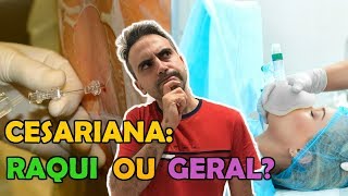 POR QUE NÃO SE FAZ ANESTESIA GERAL PARA CESARIANA [upl. by Acceb150]