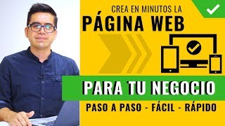 Cómo Crear Una Página Web para Mi Negocio ▶︎ Desde Cero Paso a Paso Profesional y Seguro 👌 [upl. by Diannne]