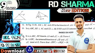 Ex 112 Q11 to Q15  RD Sharma Class 9  Chapter 11 Triangle and its Angles  CBSE  MD Sir 9 [upl. by Tomlin]