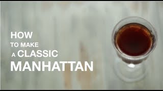 How to Make a Classic Manhattan Cocktail recipe [upl. by Pennington]