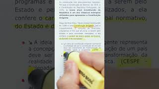 Seu livro de Direito Constitucional é assim  concursopublicos questões [upl. by Mano]