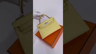 H Mini Kelly Limoncello minibag luxurybag designerbags leatherbag kellybag shorts [upl. by Dlaregztif777]