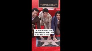 The Jonas Brothers get star on Walk of Fame [upl. by Ahsim]