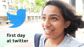 FIRST DAY AT TWITTER  Internship Adventures 2 [upl. by Ahsein209]