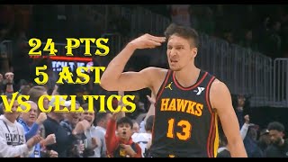 Bogdan Bogdanovic 24 Pts 5 Ast Boston Celtics vs Atlanta Hawks HIGHLIGHTS [upl. by Imtiaz464]