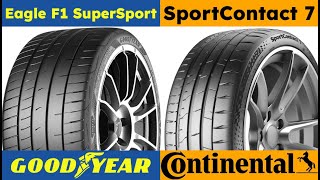 Goodyear Eagle F1 SuperSport vs Continental SportContact 7 [upl. by Valdas694]