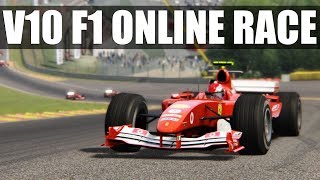 Assetto Corsa  AWESOME V10 F1 Online Race [upl. by Tanah]