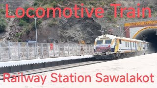 USBRL Project New Update Railway Station Sawalakot Locomotive Train Com In [upl. by Uhej]