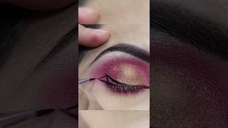 ANGEL WINGED EYELINER TUTORIAL  PINK EYE MAKEUP TUTORIAL LASHESBEAUTYPARLOUR shorts [upl. by Florinda]