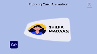 Flipping Card Animation After Effects Tutorial [upl. by Tierell374]