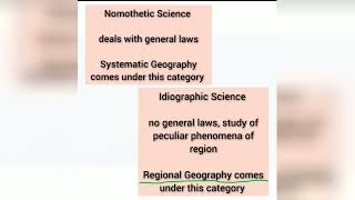 Geography  Nomothetic vs Idiographic [upl. by Elocn804]