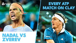 Rafael Nadal vs Alexander Zverev Every ATP Clay Meeting So Far [upl. by Warthman390]