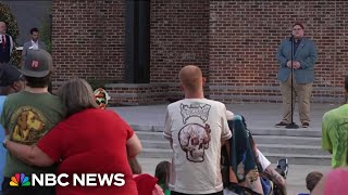 Georgia community holds vigil following high school shooting that killed four [upl. by Llenyar]